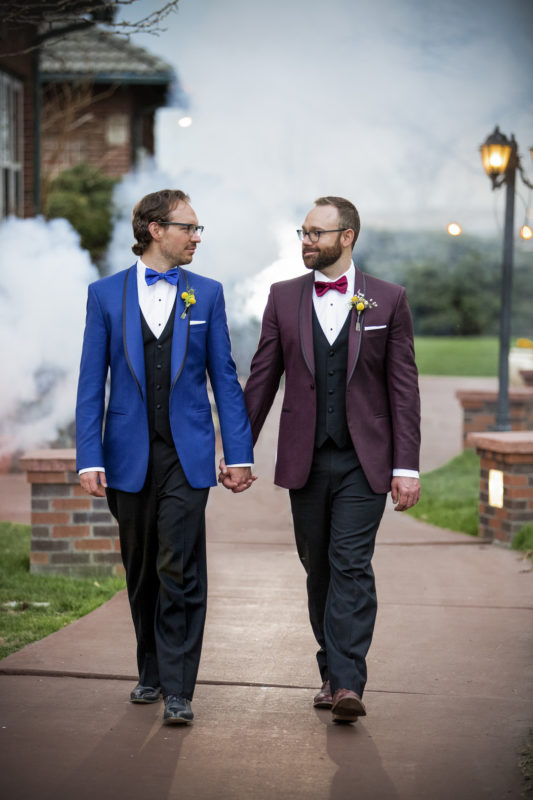 Blue Groom Suit | Burgundy Groom Suit