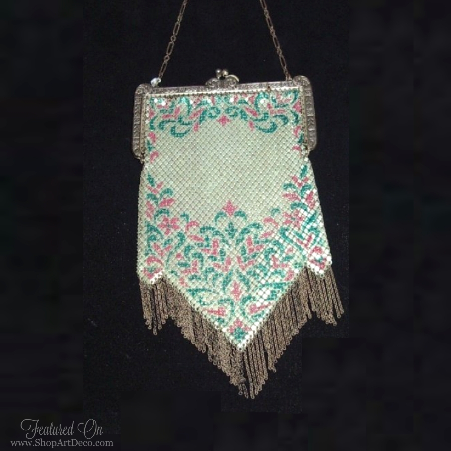 Flapper Bridal Purse | 1920s Beaded Ivory Handbag