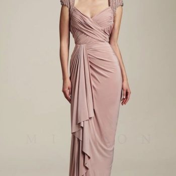 Blush Pink Old Hollywood Gown