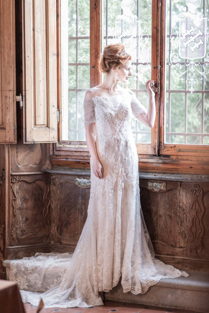 Boho Art Nouveau Bridal Gown