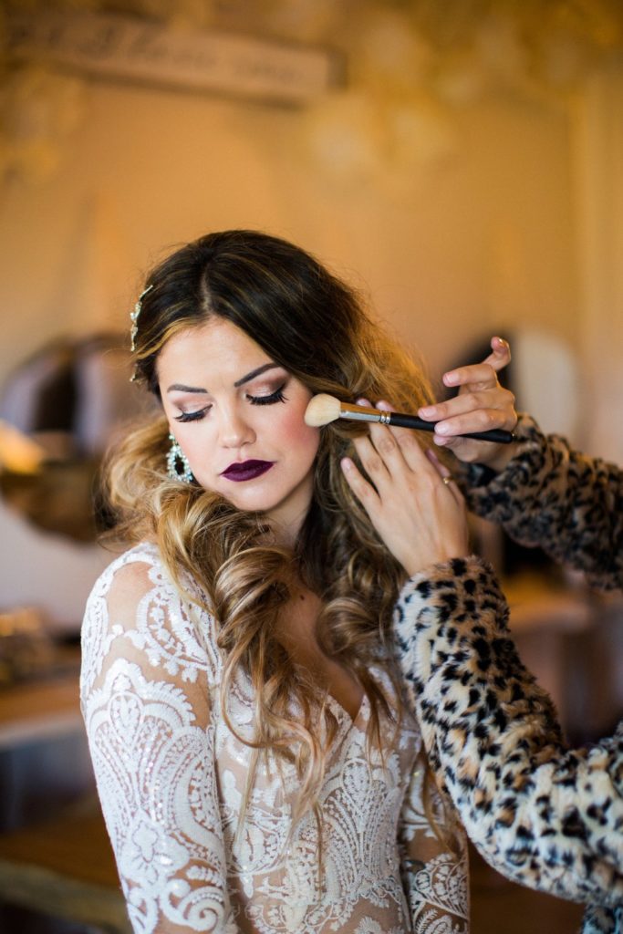 Boho Bridal Hair + Makeup