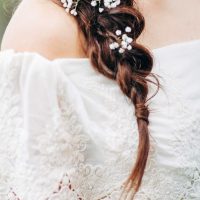 Boho Flower Braid Bridal Hair