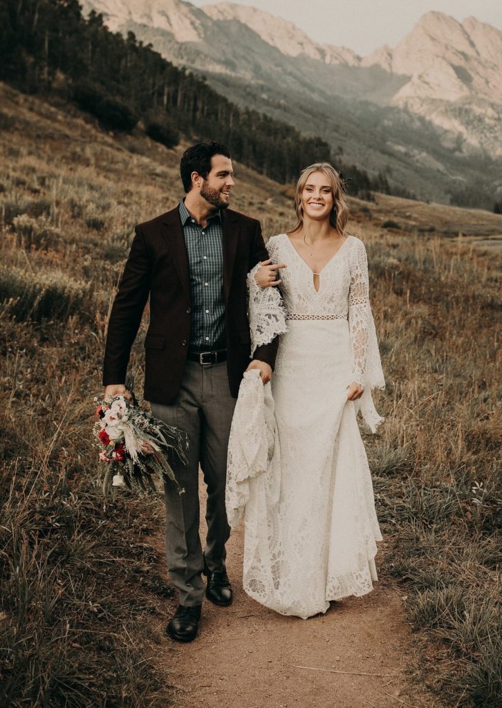 Vintage Bride + Groom Colorado Mountain Wedding