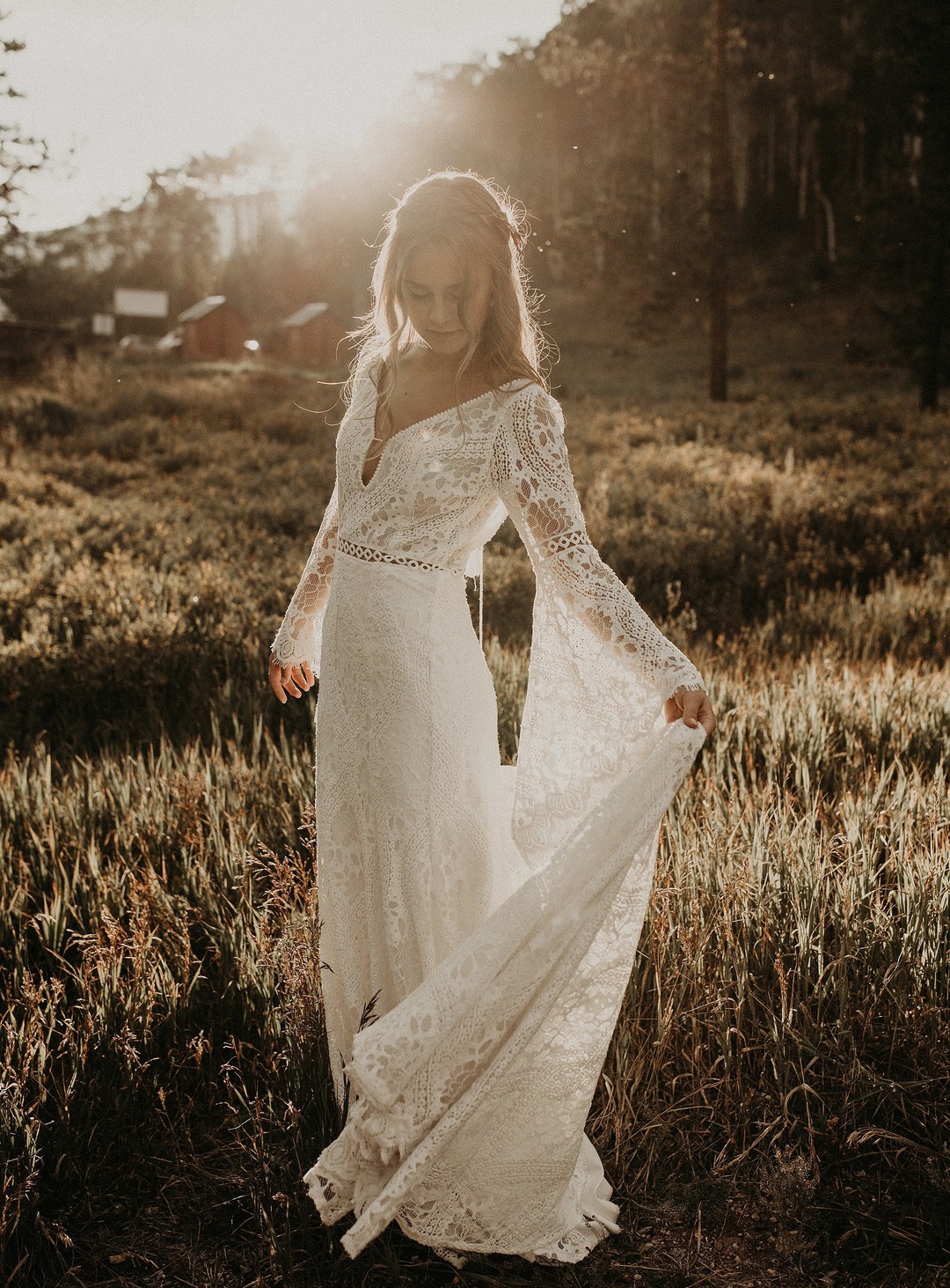 Boho Vintage Mountain Wedding Deco Weddings