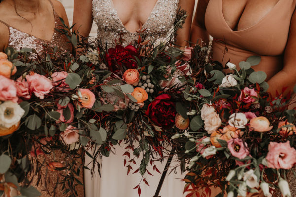 Bold Bridesmaids Bouquets