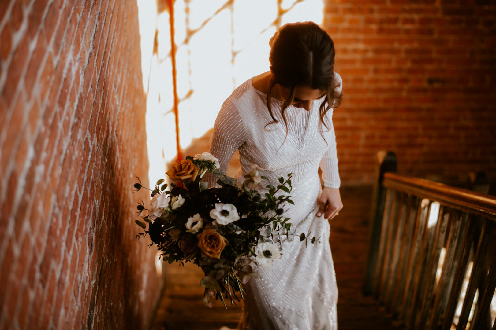 Bridal Bouquet | Vintage Industrial NYC Wedding