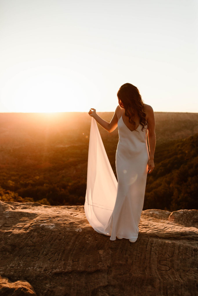 Bridal Gown Sunrise Elopement