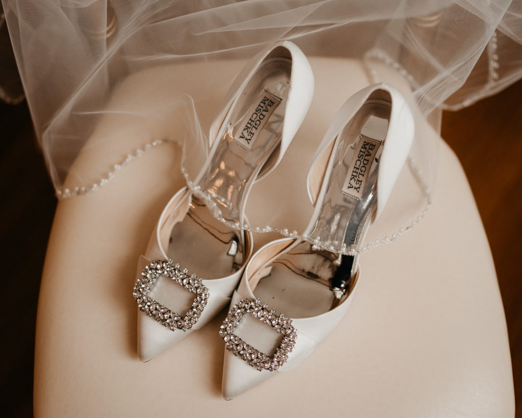 Bridal Shoes | Elegant Hotel Wedding