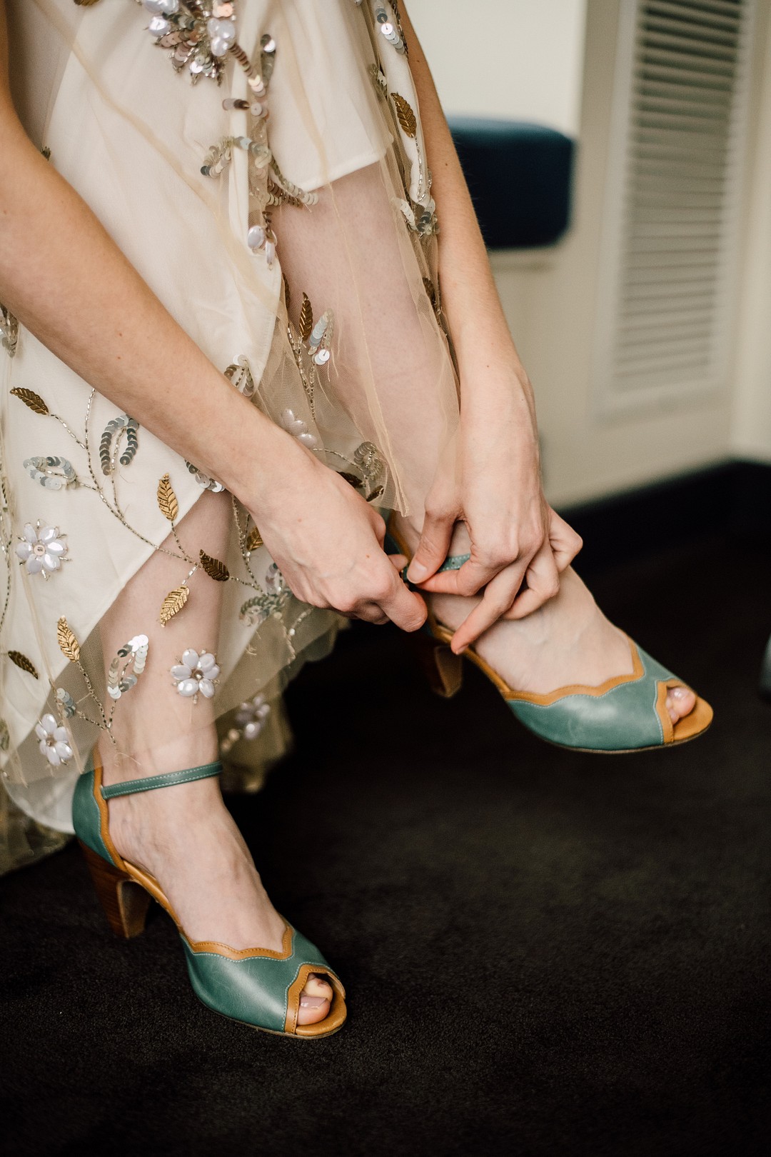 Bridal Shoes Vintage DIY Autumn Wedding