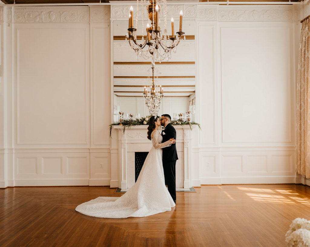 Bride and Groom | Elegant Hotel Wedding