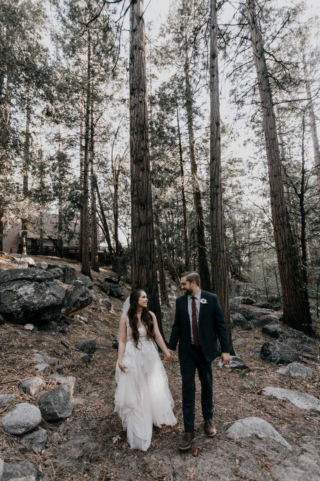 Bride + Groom | Intimate Rustic Forest Wedding