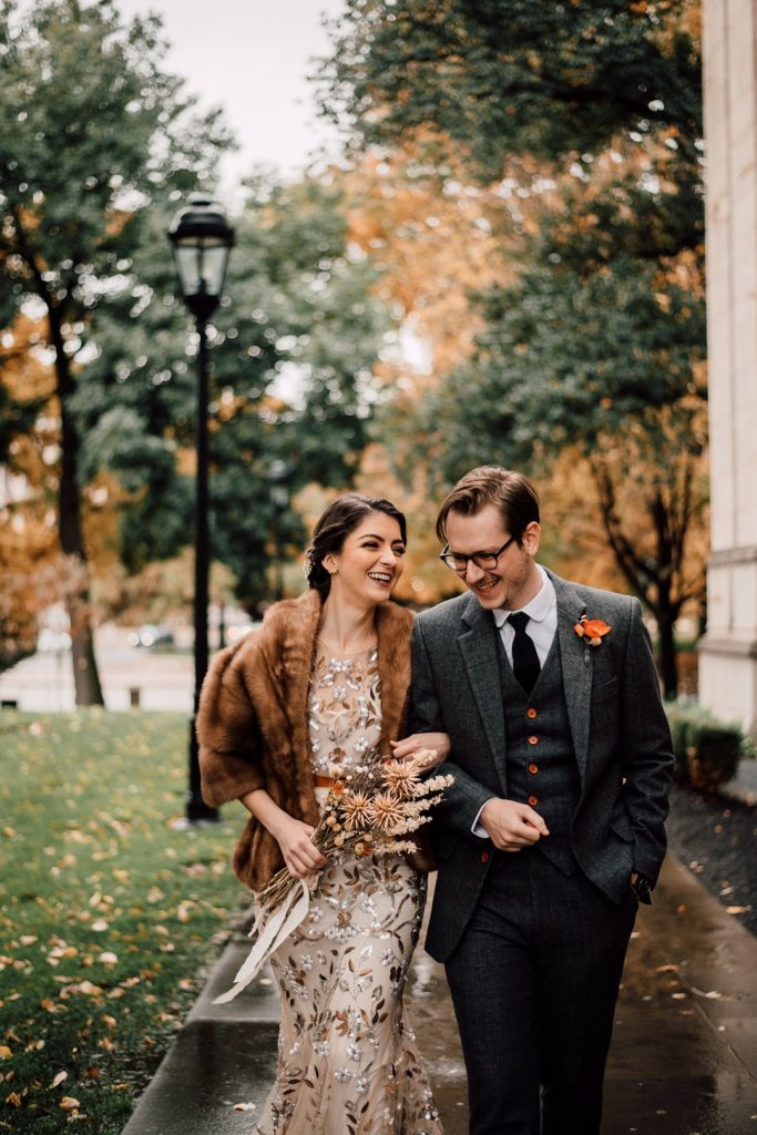 Rainy Autumn Wedding