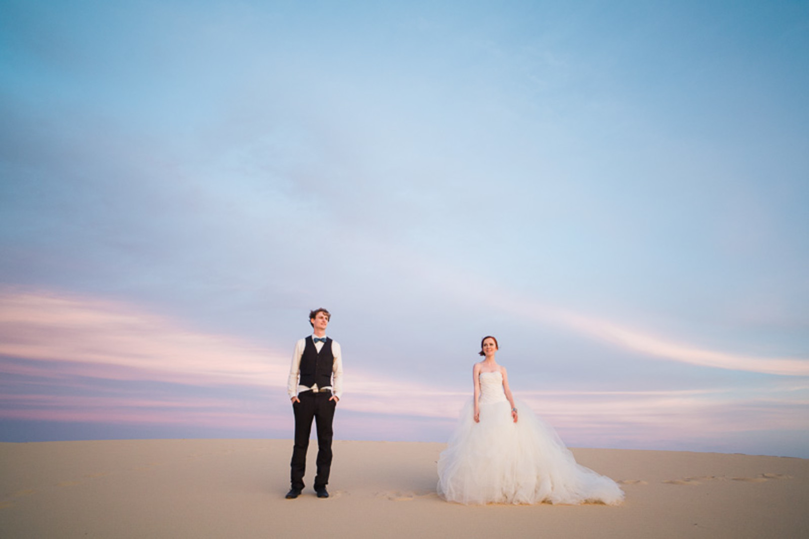Bride and Groom Sand Dunes Australia