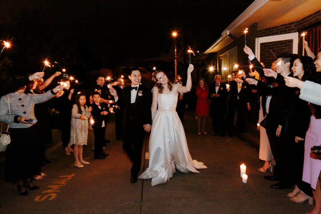 Bride and Groom Sparklers