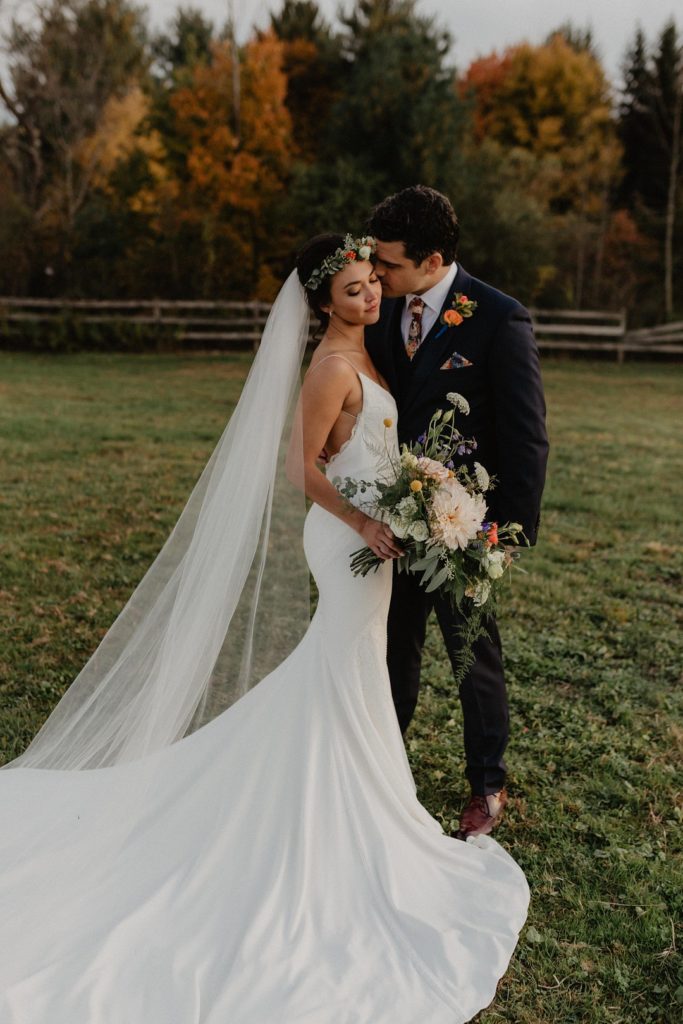 Bride + Groom | Vintage Barn Wedding