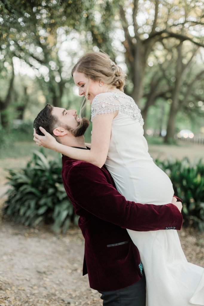 Bride and Groom | Vintage New Orleans Spring Elopement