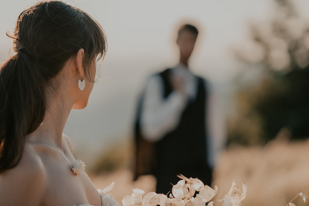 Bride and Groom Vintage Tuscany Wedding