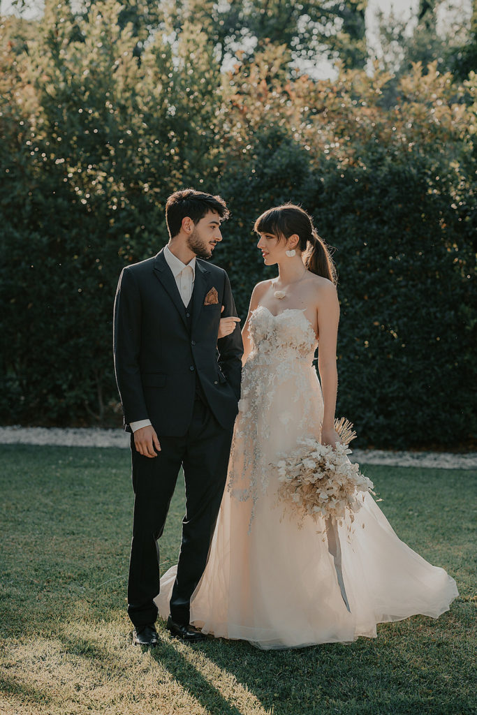 Bride + Groom Tuscan Wedding