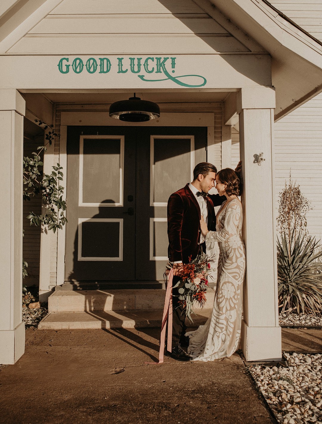 Bride + Groom | Vintage Wedding Inspiration Austin, Texas