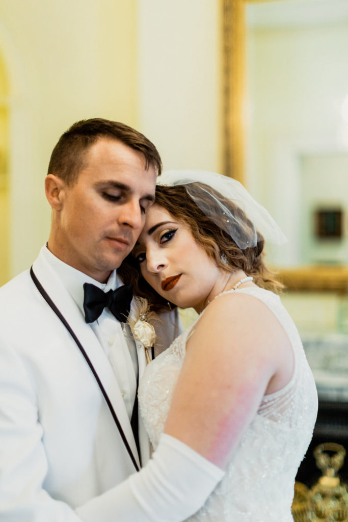 Bride + Groom 1920s Inspired Vow Renewal