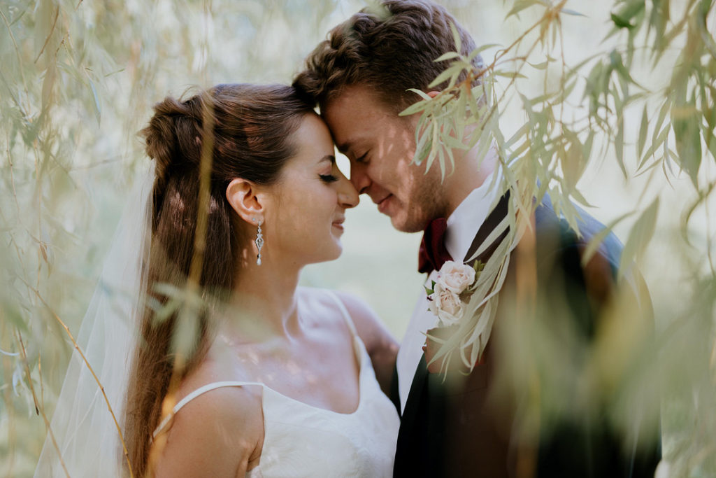 Bride + Groom Portrait | Summer Wedding