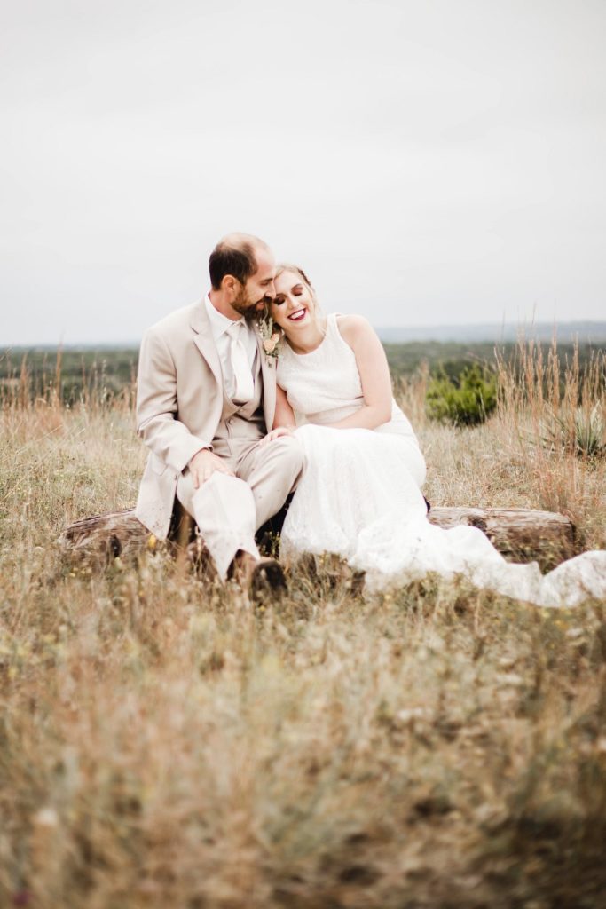 Bride + Groom | Rustic Autumn Texas Ranch Wedding