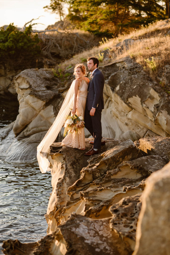 Bride + Groom | Vintage Outdoorsy Elopement