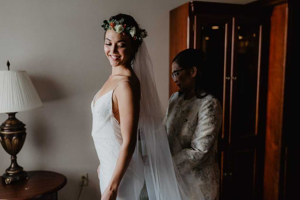 Bride Prep Romantic Barn Wedding