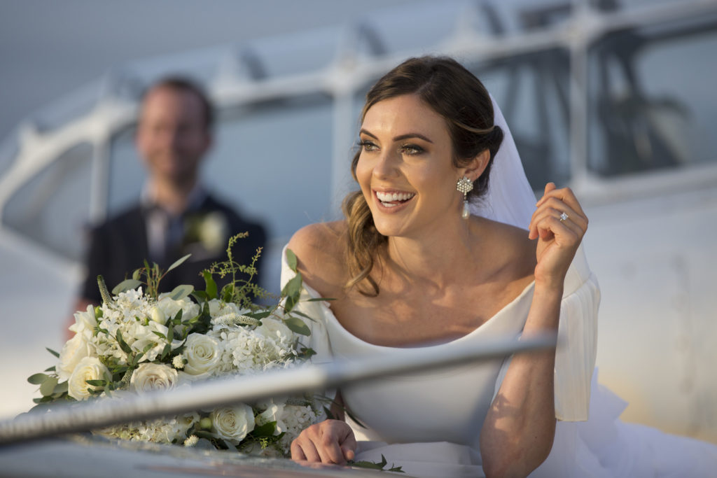 Bride | Vintage Aviation Theme Wedding