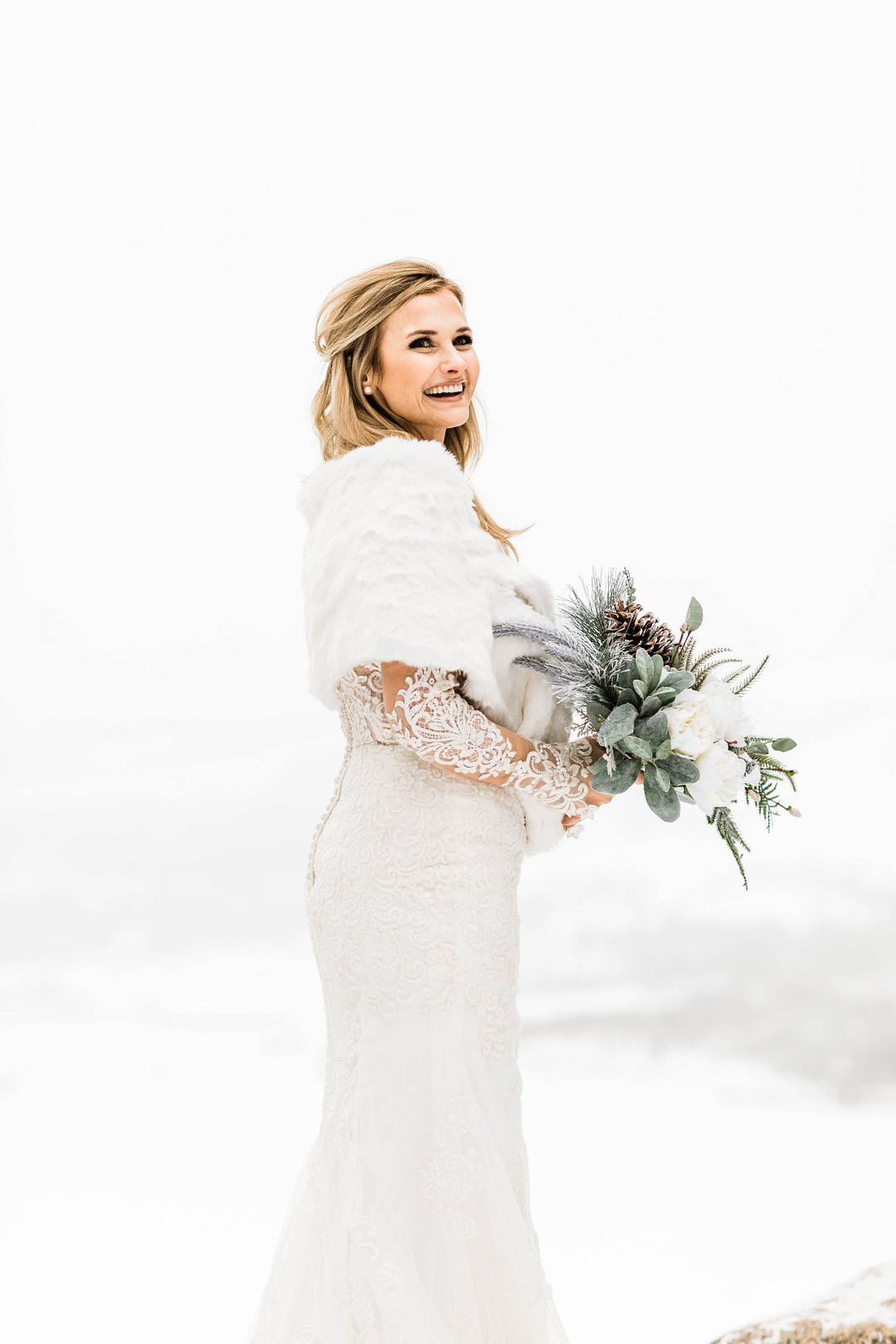 Bride | Winter Wonderland Elopement