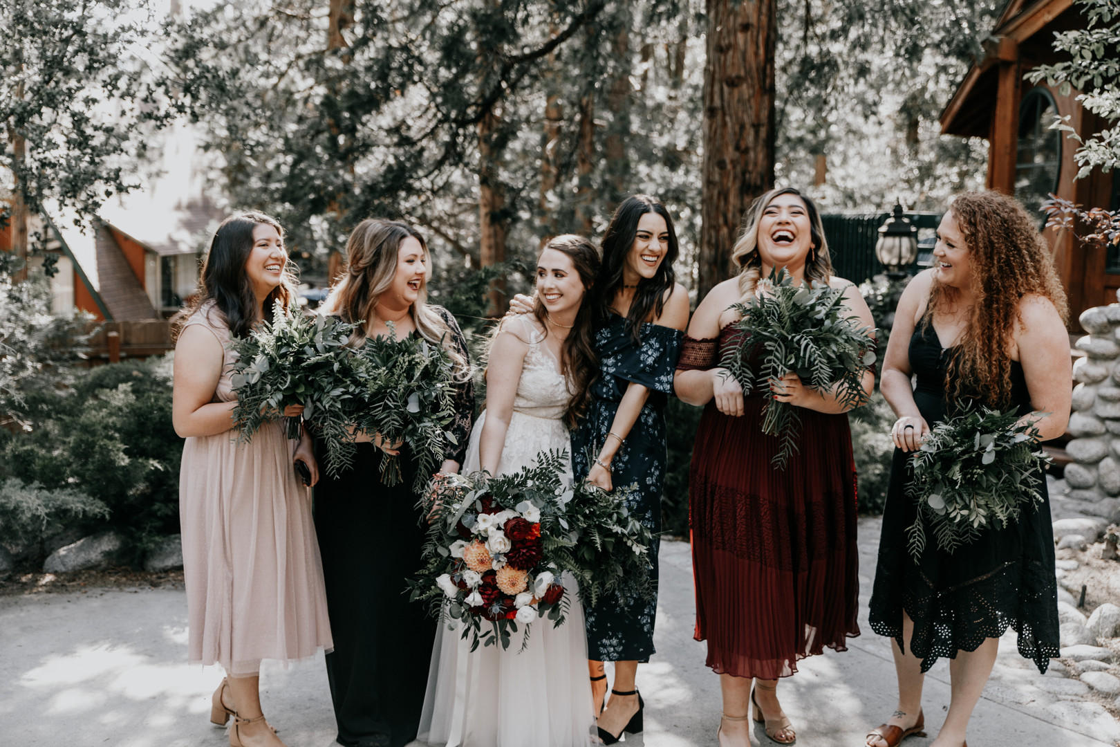 Bridesmaids | Intimate Rustic Forest Wedding