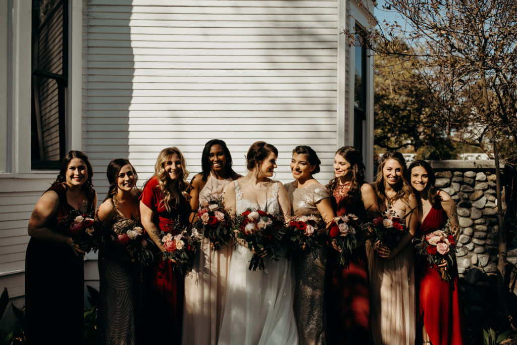 Bridesmaids | Vintage California Winter Wedding