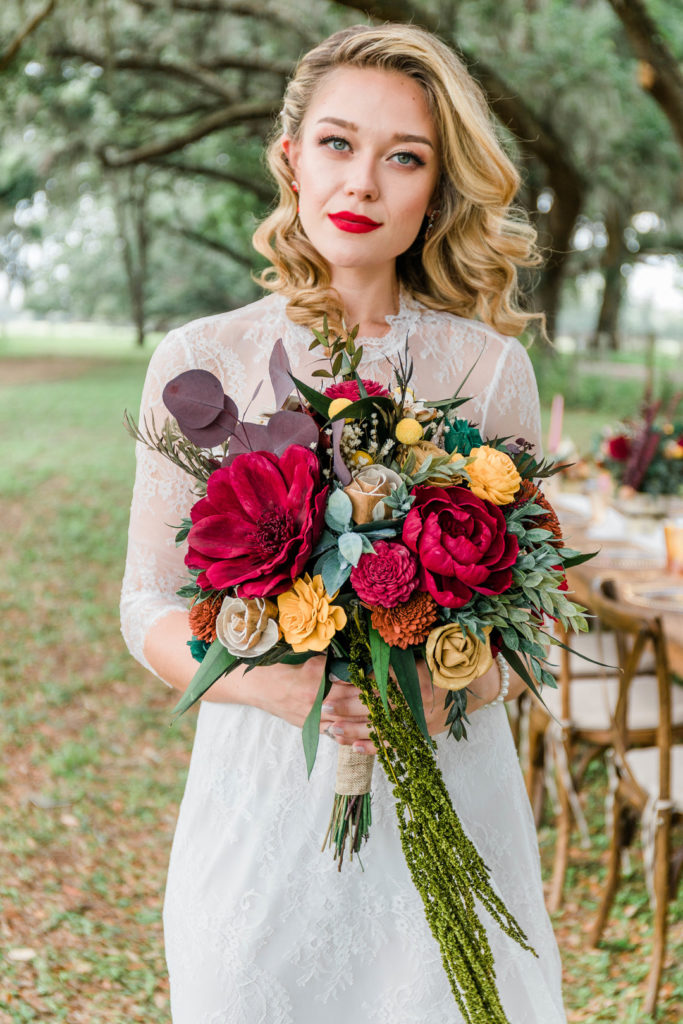 Bright Rustic Wedding Bridal Bouquet