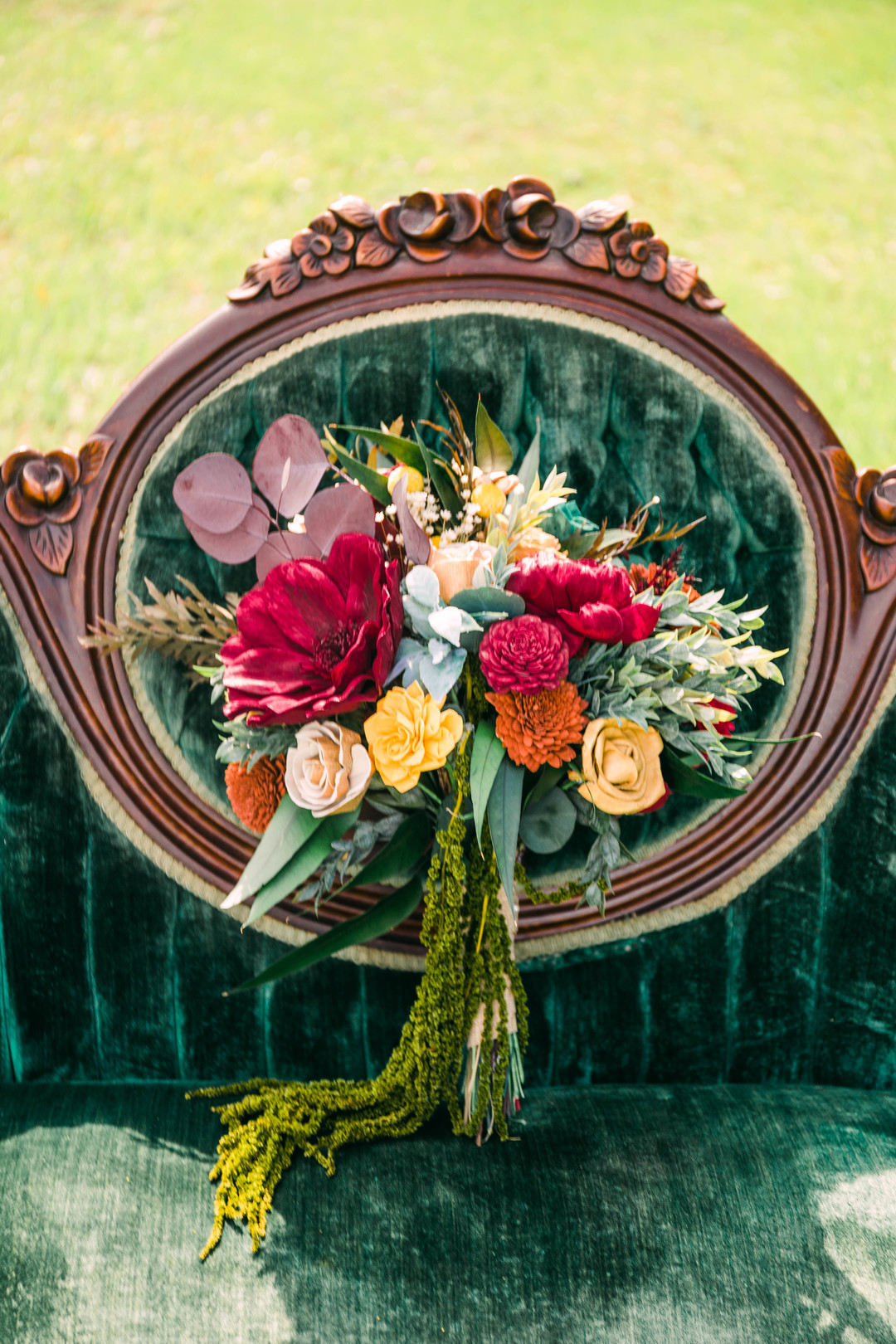 Bright Vintage Wedding Bouquet