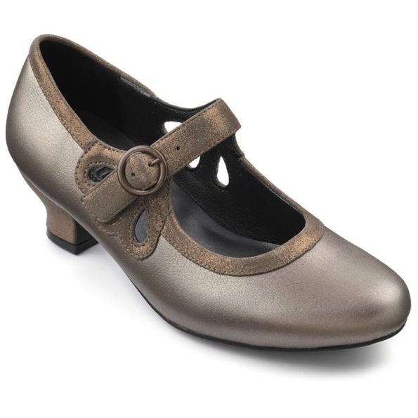 Bronze Metallic Flapper Shoes