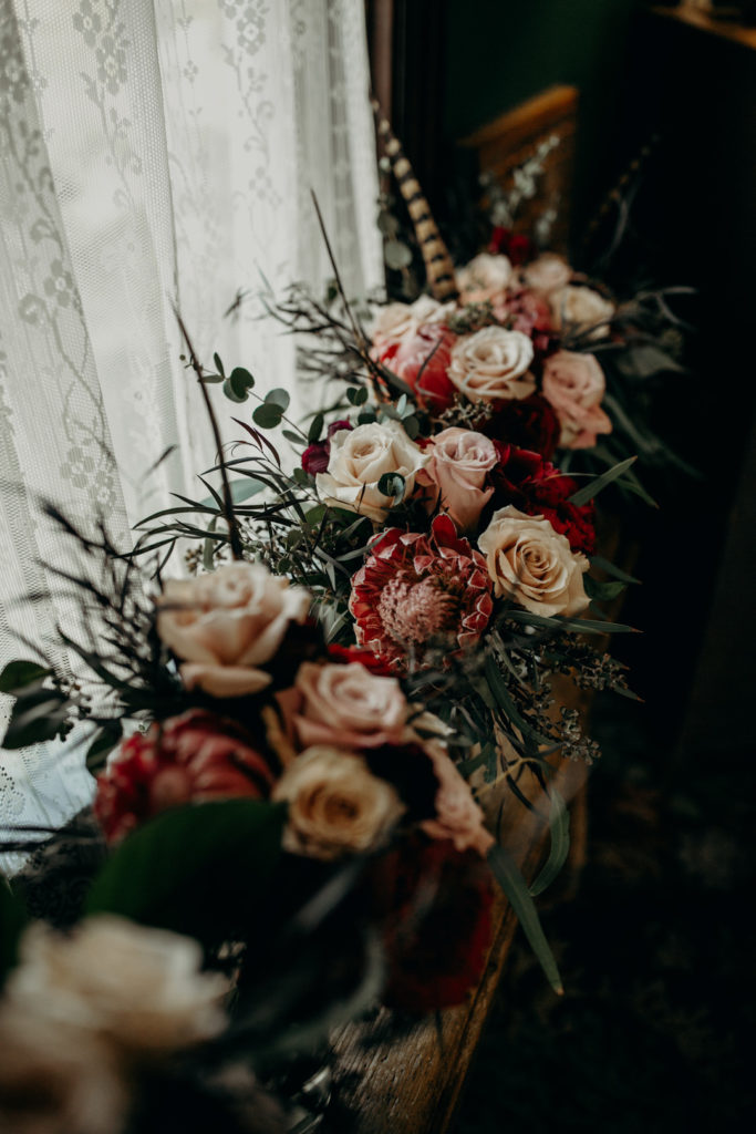 Vintage California Winter Wedding Flowers