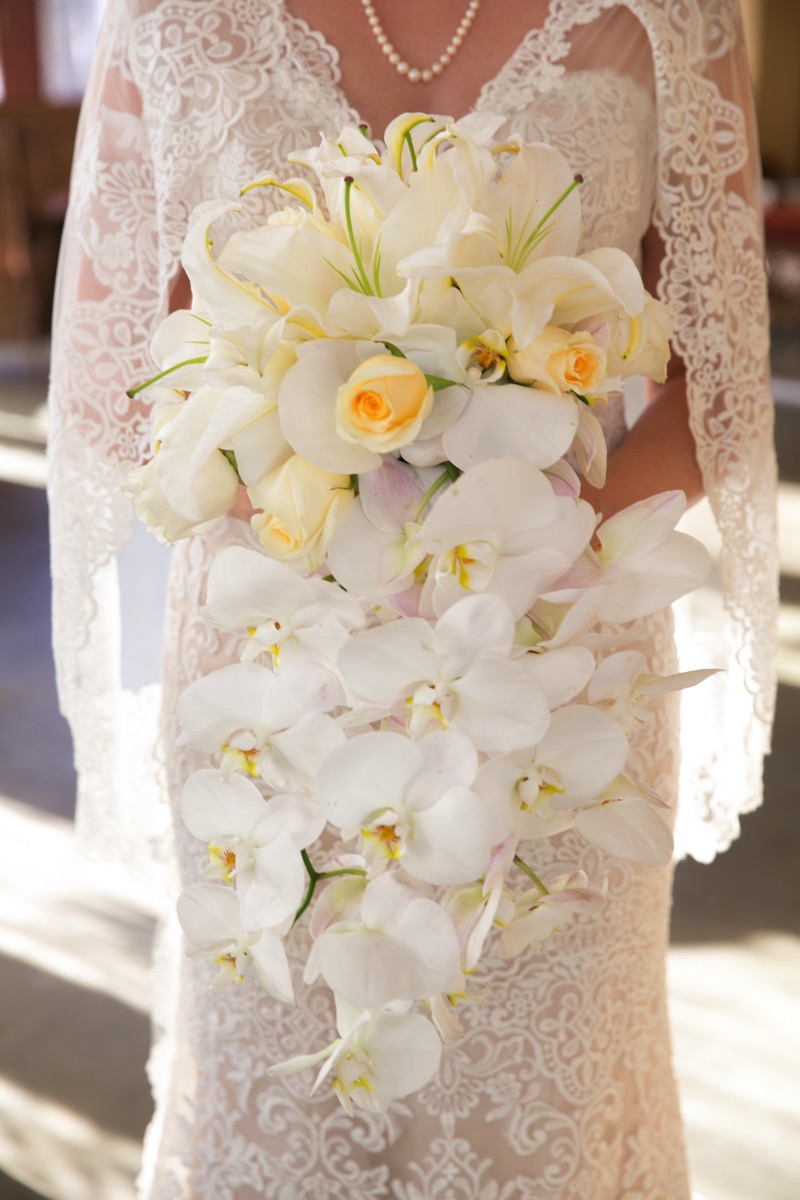 Cascading Bridal Bouquet | Romantic Vintage Style Wedding