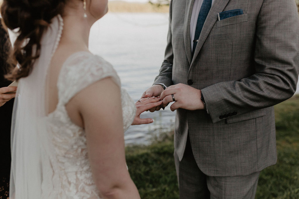 Ceremony Lake Placid Elopement