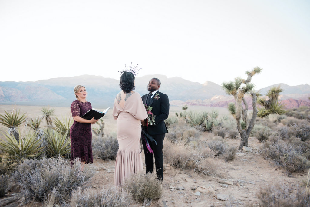 Ceremony Outdoor Elopement Red Rock Canyon