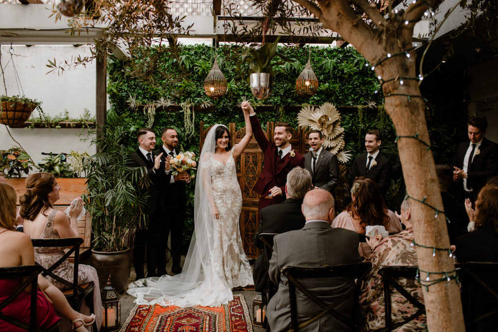 Urban Outdoor LA Boho Wedding