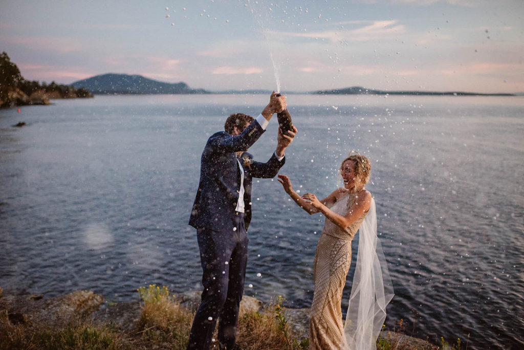 Champagne Toast | Vintage Outdoorsy Elopement