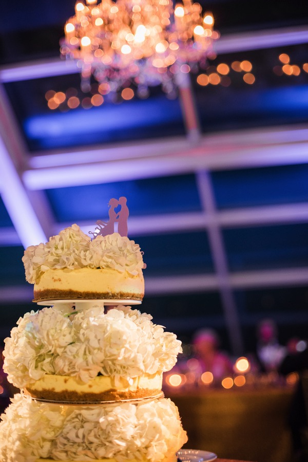 Chicago Wedding Adler Planetarium | Flower Cake