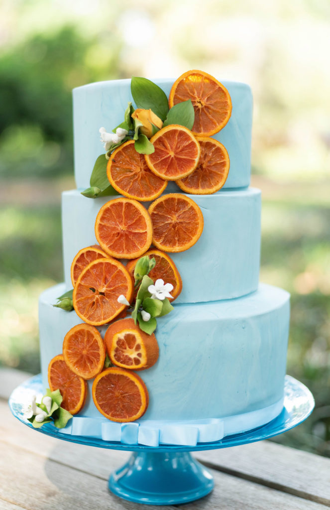 Citrus Grove Wedding Cake