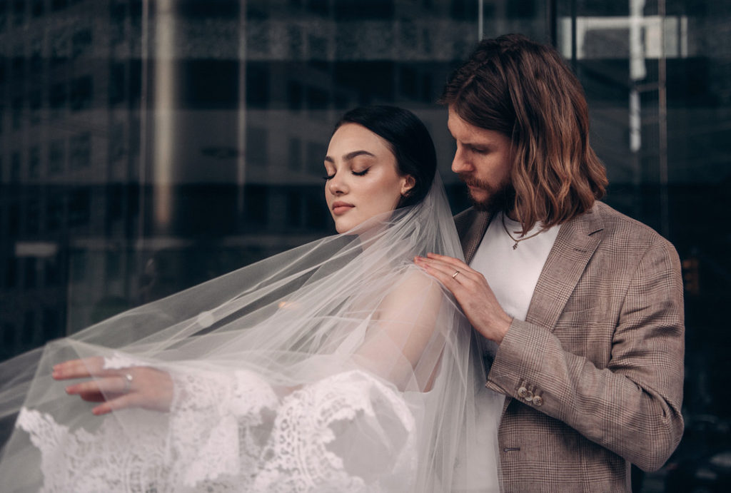City Elopement Bride + Groom