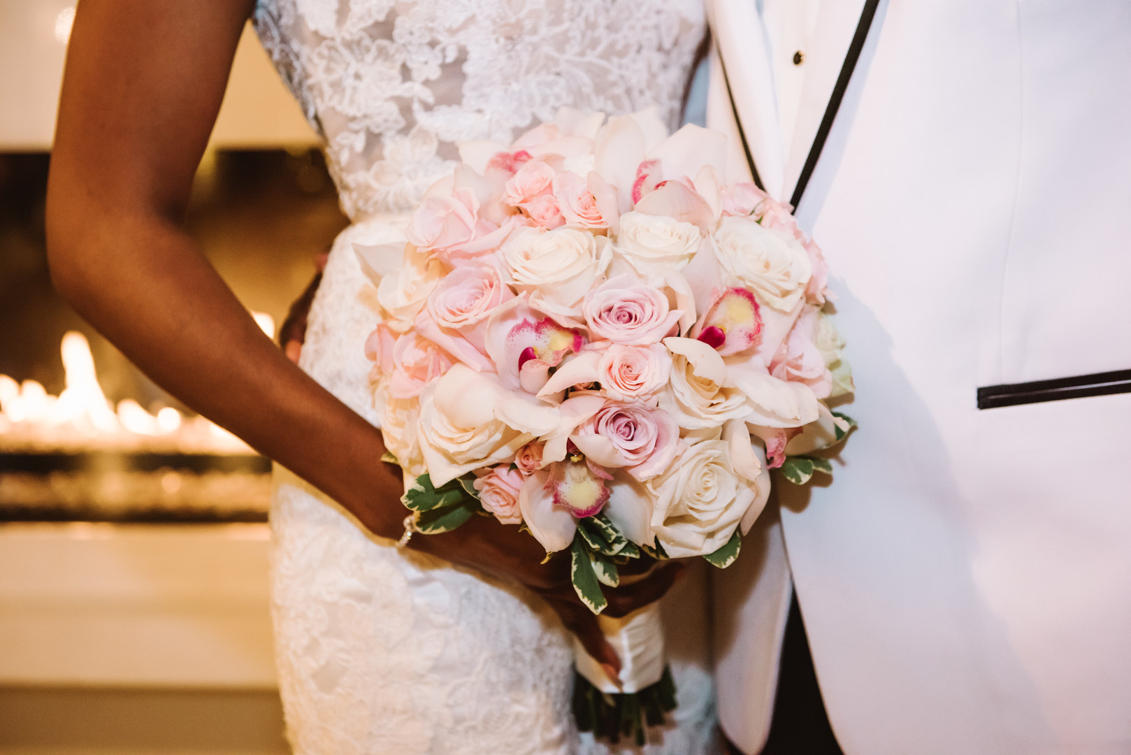 Cream + Pink Bridal Bouquet