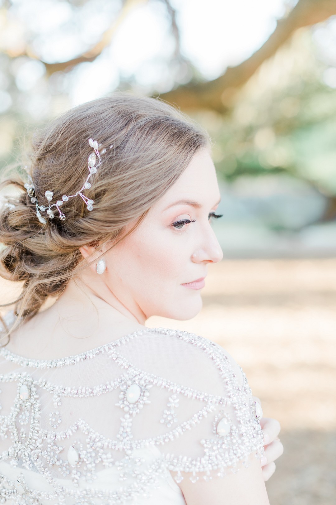 Crystal Beaded Wedding Dress Sleeve