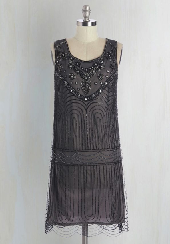 Dark Gray Flapper Dress