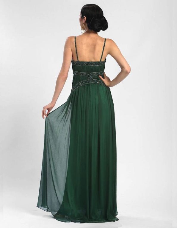 Dark Green Grecian Dress
