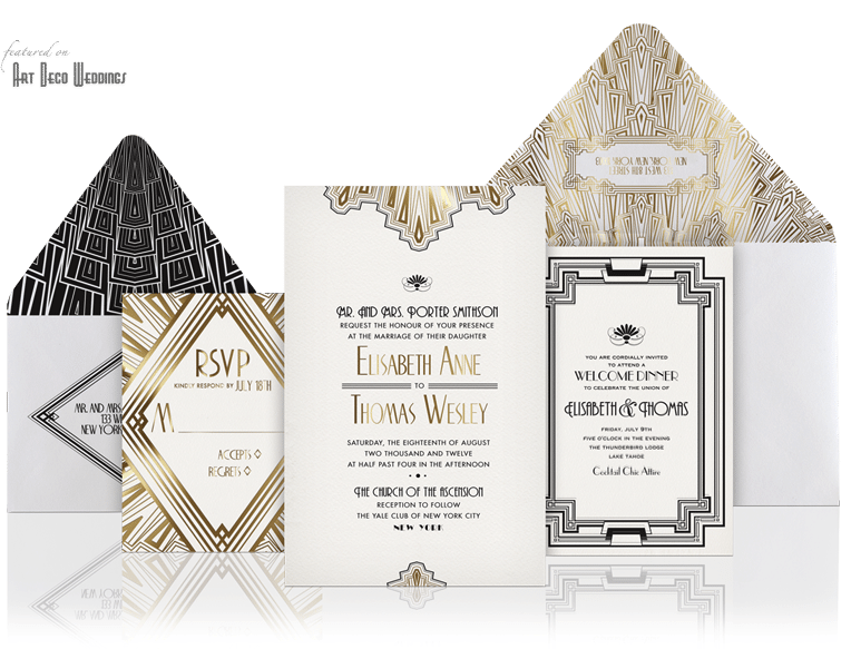 Deco Wedding Invitation