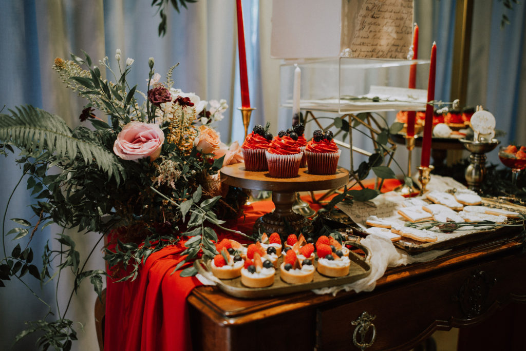 Dessert Table Romantic Industrial Wedding